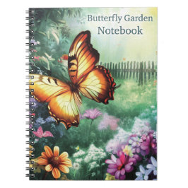 Butterfly Garden Notebook Journal Anteckningsbok