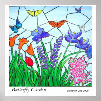 Butterfly Garden Poster