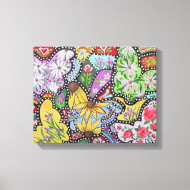 Butterfly Garden Wrapped Canvas