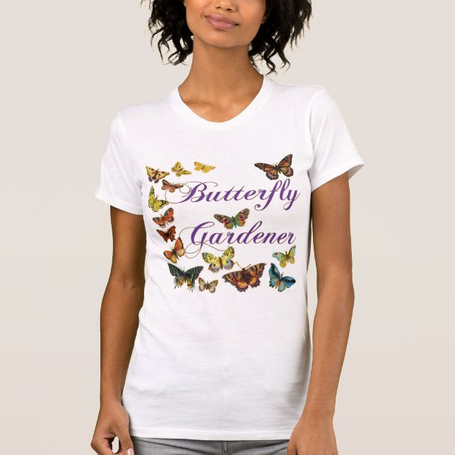 Butterfly Gardener Sayed T-shirt (Framsida)