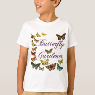 Butterfly Gardener Sstickning T-shirt