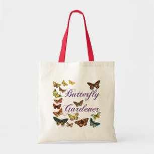 Butterfly Gardener Sstickning Tygkasse