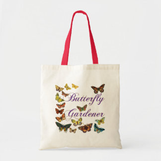 Butterfly Gardener Sstickning Tygkasse