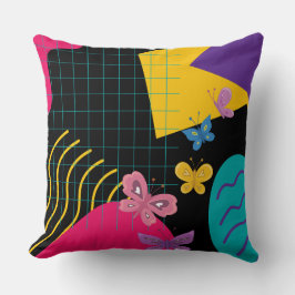 Butterfly Geometry Aesthetic Graphic Kudde