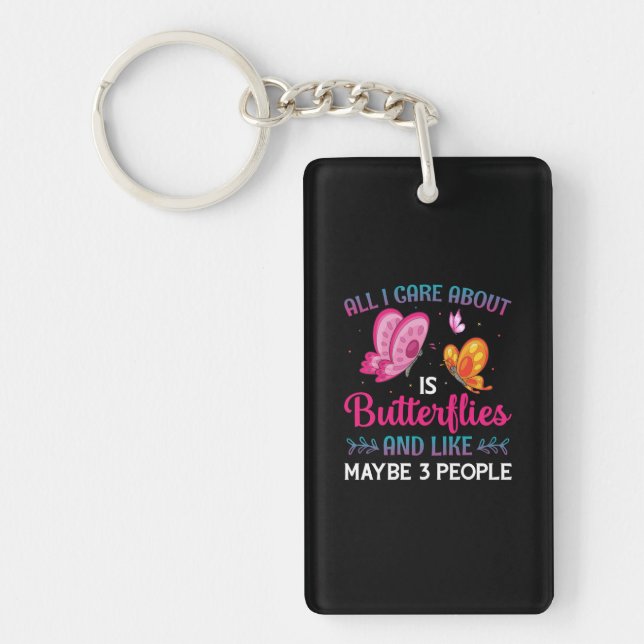 Butterfly Gift | Allt jag bryr mig om är fjärilar (Framsidan)