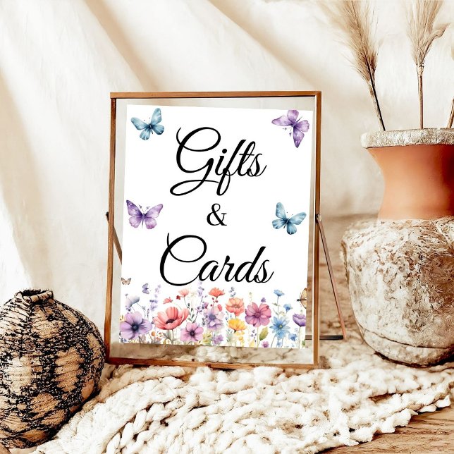 Butterfly Gift and Card Birthday Baby Shower-favor Poster (Skapare uppladdad)