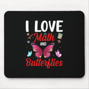 Butterfly Gift   I Kärlek Math och Butterflies Musmatta
