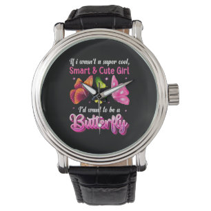 Butterfly Gift Jag skulle vilja vara en fjäril Armbandsur