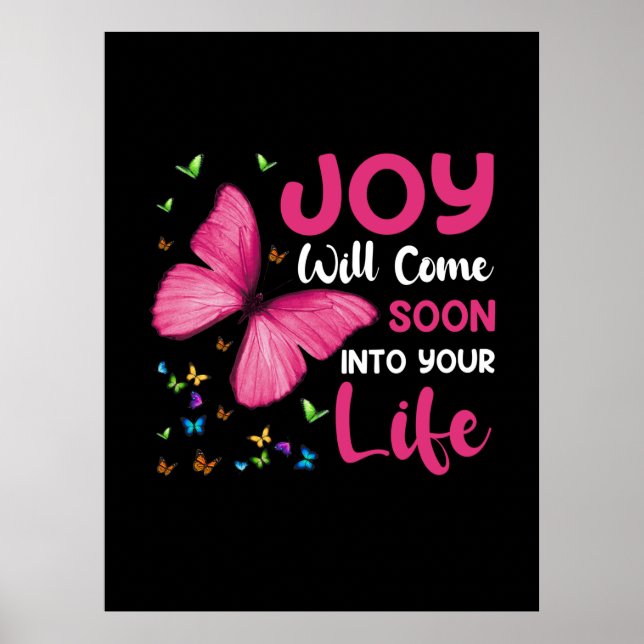 Butterfly Gift | Joy Will Kom snart Poster (Framsidan)