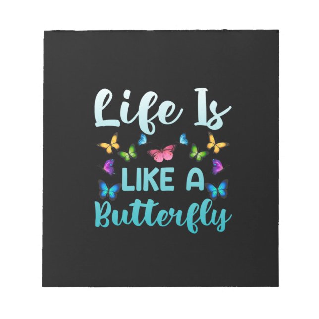 Butterfly Gift | Livet är som en fjäril Anteckningsblock (Framsida)