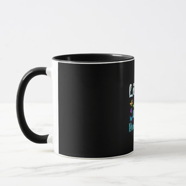 Butterfly Gift | Livet är som en fjäril Mugg (Vänster)