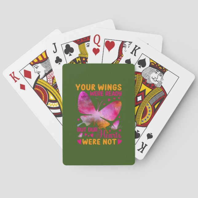 Butterfly Gift | Vårt Vingar var Redo Casinokort (Baksidan)
