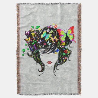 Butterfly Girl 1A Options Théret Blanket Filt