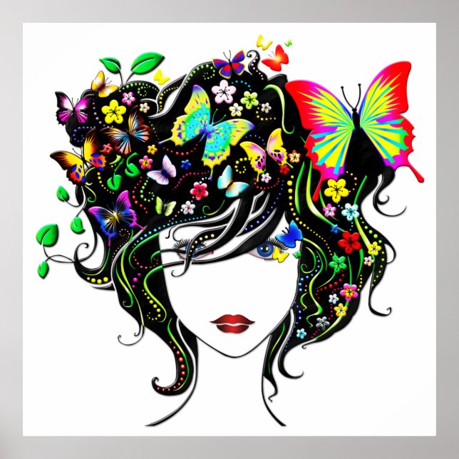 Butterfly Girl 1A Poster (Framsidan)