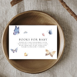 Butterfly Girl Baby Shower Books for Baby Tilläggskort