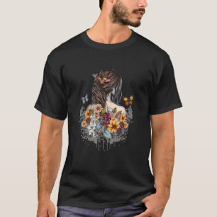 Butterfly Girl Dam av Butterflies 8 T Shirt