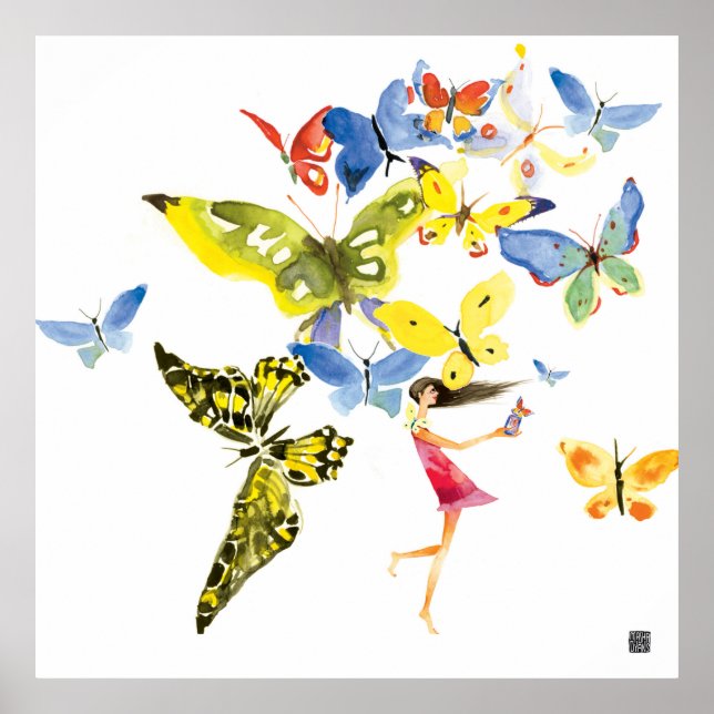 Butterfly Girl Poster (Framsidan)