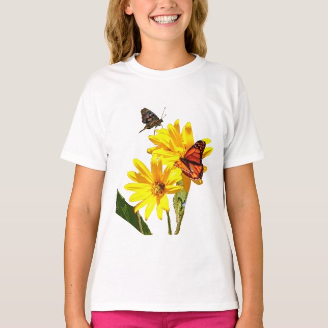 Butterfly Girl T Shirt (Framsida)