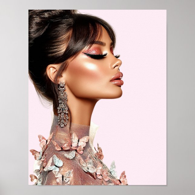 Butterfly Glam Editorial Poster Paper (Semi-Gloss) (Framsidan)