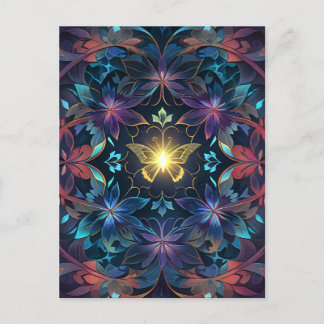 Butterfly Glow Vykort