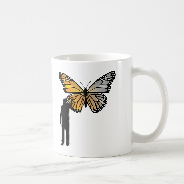 Butterfly Graffiti Funny Mug Kaffemugg (Höger)