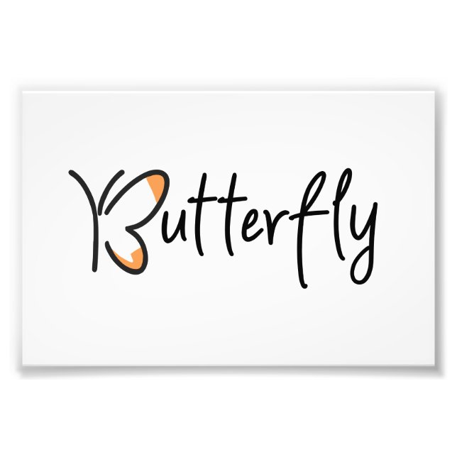 Butterfly Graphic Design, Butterfly Fototryck (Framsidan)