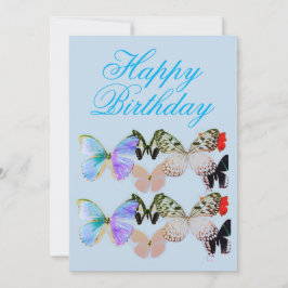 Butterfly Grattis på födelsedagen Card Tack Kort