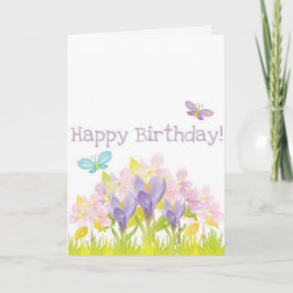 Butterfly Grattis på födelsedagen-kort Kort