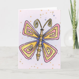 Butterfly - gratulationskort kort