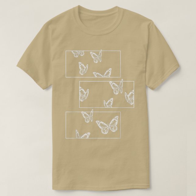 Butterfly Grunge Fairycore Aesthetic Goth  T Shirt (Design framsida)