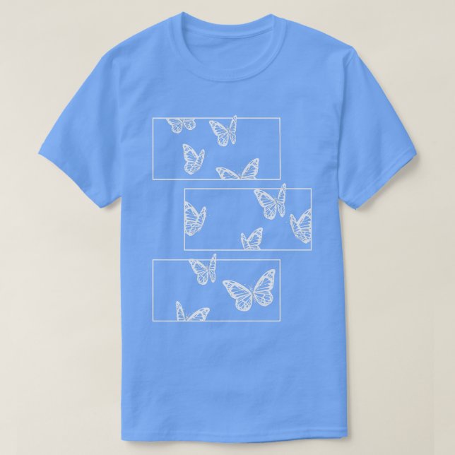 Butterfly Grunge Fairycore Aesthetic Goth T Shirt (Design framsida)