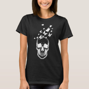 Butterfly Grunge Fairycore Aesthetic Skeleton Skul T Shirt