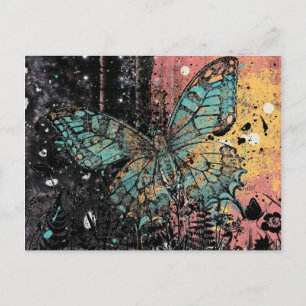 Butterfly Grunge Vykort