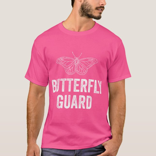 Butterfly Guard Jiu Jitsu Shirt for Bjj White T (Framsida)