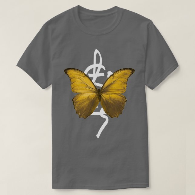 Butterfly guld omvandlas t shirt (Design framsida)