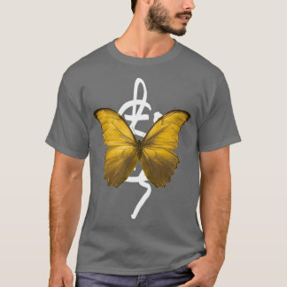Butterfly guld omvandlas t shirt
