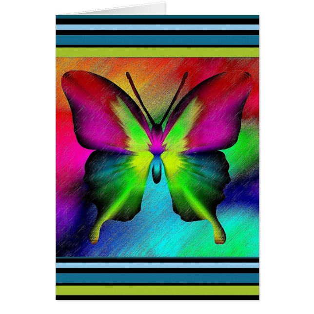 Butterfly Hälsningskort (Framsidan)