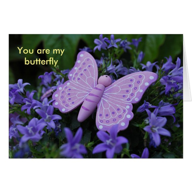 Butterfly Hälsningskort (Framsidan Horizontal)
