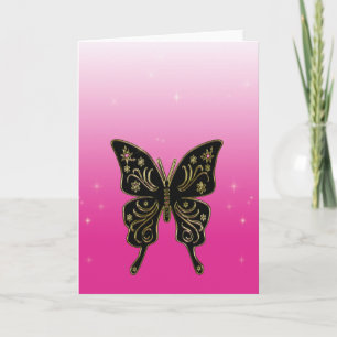 Butterfly-hälsningskort Kort