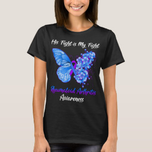 Butterfly Hans Fight är min Fight Rheumatoid T Shirt