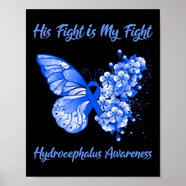 Butterfly Hans Fight är min kamp Hydrocephalus Awa Poster (Framsidan)