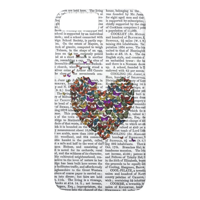 Butterfly Heart Case-Mate iPhone Skal (Baksida)