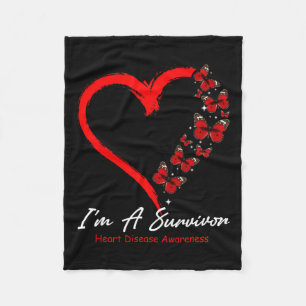 Butterfly Heart I är en Survivor Heart Disease Med Fleecefilt