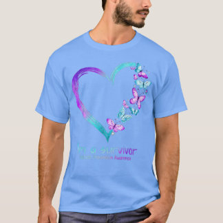 Butterfly Heart Im A Survivor SuiciiciPrevention A T Shirt