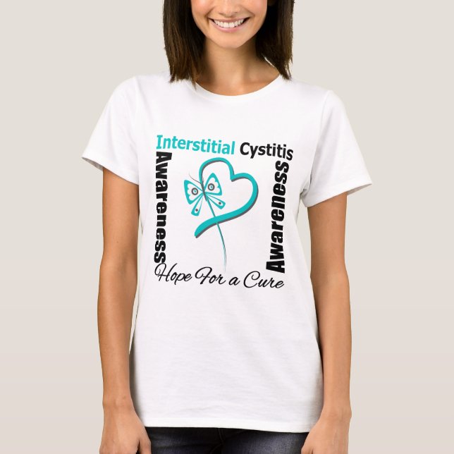 Butterfly Heart - Interstitiell cystit T-shirt (Framsida)