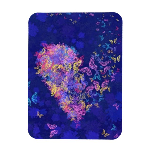 Butterfly Heart - Kärlek Magnet (Vertikal)