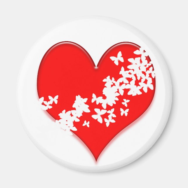 Butterfly Heart Magnet (Framsidan)
