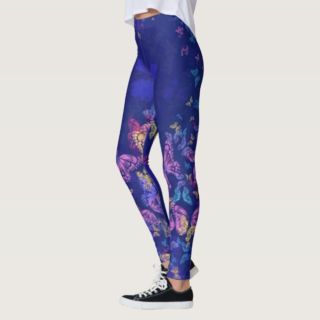 Butterfly Heart - vacker Leggings (Vänster)