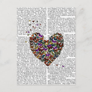 Butterfly Heart Vykort