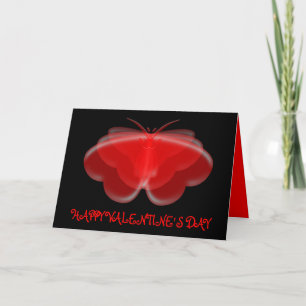 Butterfly Hearts Glad Alla hjärtans dagskort Helgkort